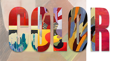 type with colors of paintings