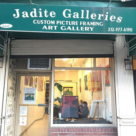 front of the art gallery